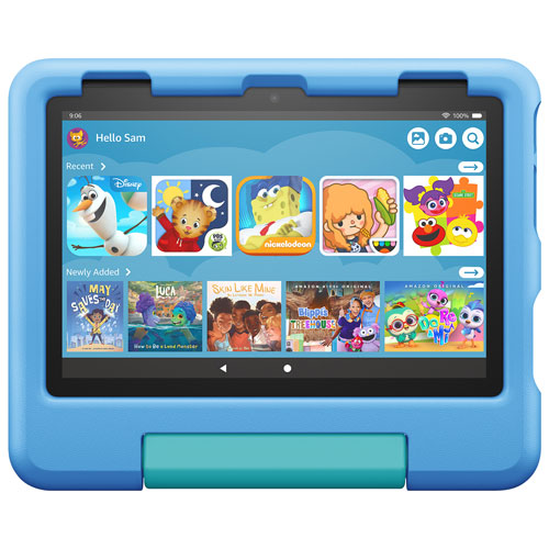 Tablette Fire HD 8 8 po 32 Go FireOS pour enfants d'Amazon à proc. MTK / MT8169A - Bleu