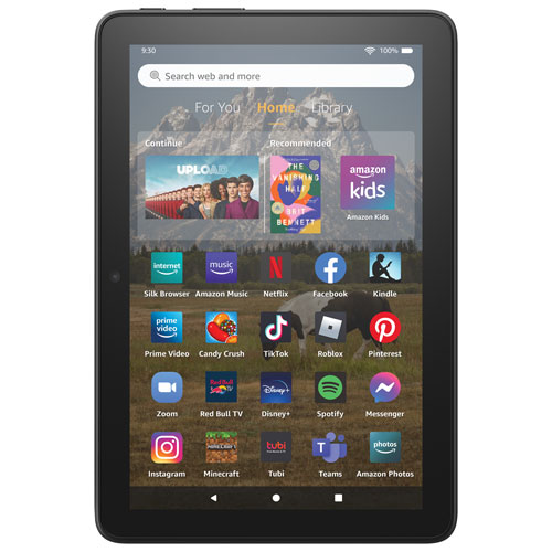 Tablette Fire HD 8 64 Go FireOS 8 po d'Amazon à processeur MTK/MT8169A de MediaTek - Noir