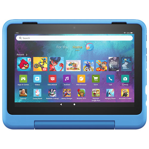 Tablette 8 po 32 Go FireOS Amazon Fire HD 8 Pro pour enfants avec processeur MTK/MT8169A de MediaTek - Ciel