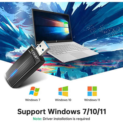 axGear USB 3.0 WiFi 6 Adapter 1800M 5.8Ghz/2.4Ghz Wireless Network Adapter