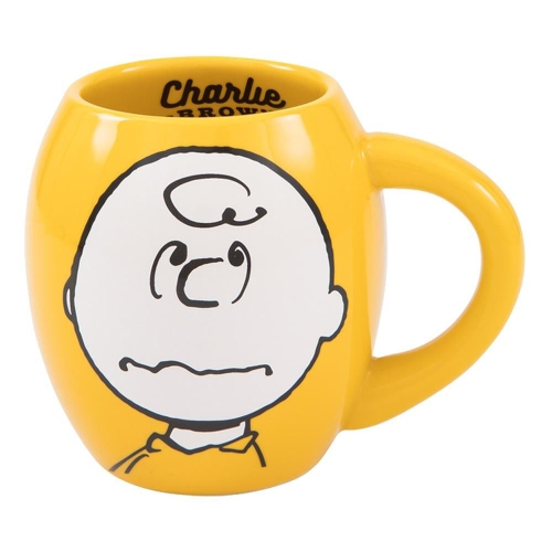 Vandor Peanuts Charlie Brown 18-Ounce Oval Ceramic Mug