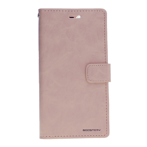 TopSave Goospery Bluemoon Card Slot w/Magnetic Clip Leather Folio Wallet Flip For iPhone 14 Plus(6.7"), Rose Gold