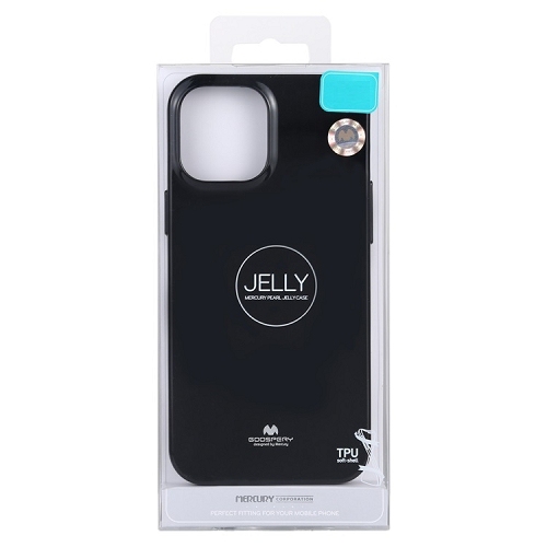 Coque en TPU TopSave Goospery Pearl Jelly Gel pour iPhone 14 Plus(6.7"), Noir