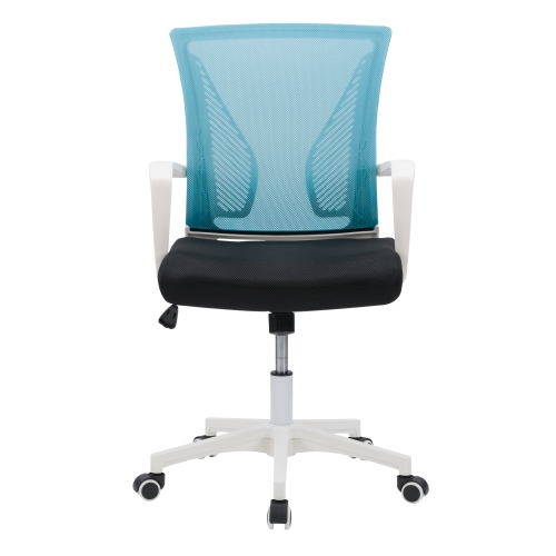 Fauteuil de bureau ergonomique à dossier en maille turquoise