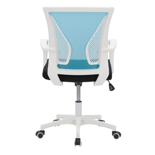 Fauteuil de bureau ergonomique à dossier en maille turquoise