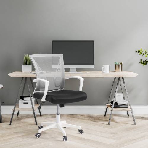 CorLiving Workspace Ergonomic Grey Mesh Back Office Chair