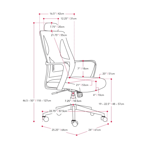 CorLiving Workspace Mesh Back Office Chair