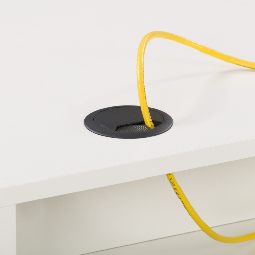 Bureau Auston à tirroir unique blanc