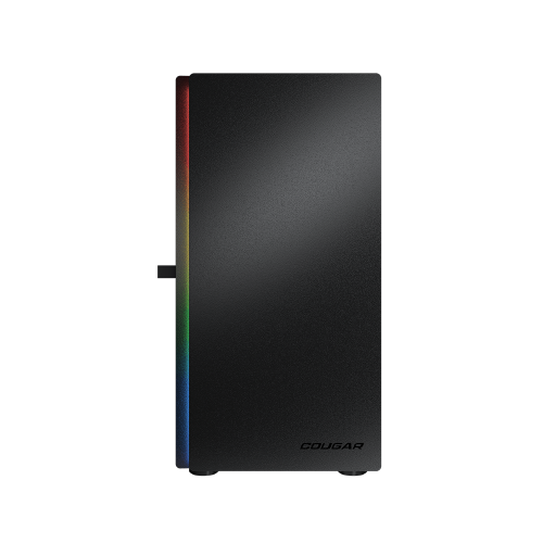 Cougar Purity RGB Mini ATX Computer Case, Tempered Glass Side Panel, 1x 120mm ARGB Fan Pre-Installed, Black