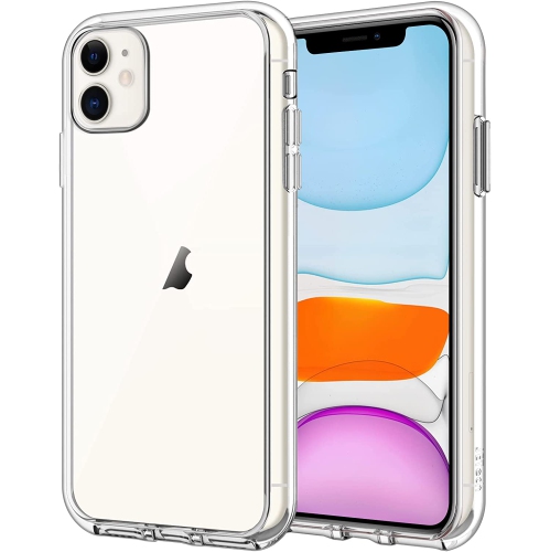 MODERNESS  Case for Iphone 11 6.1-Inch, Non-Yellowing Shockproof Phone Bumper Cover, Anti-Scratch Clear Back (Clear)