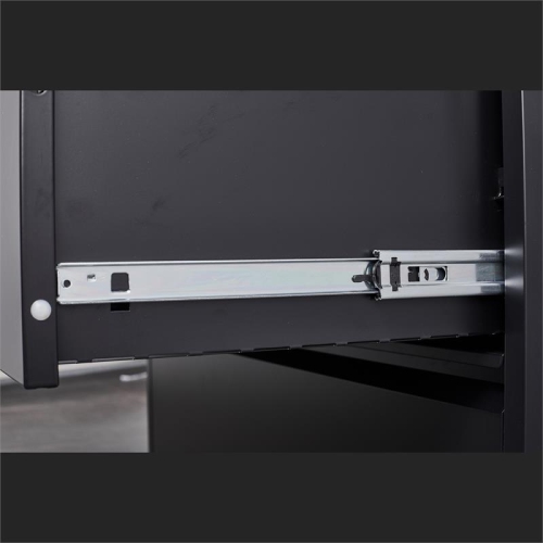 GangMei 2-Drawer Steel Metal Lateral Locking Filing Cabinet with Lock in Black