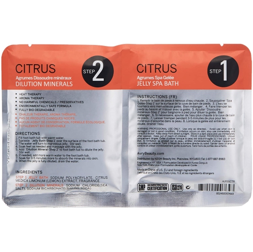 Gelée à la gelée pour spas Gel-Ohh d’AvryBeauty - agrumes sucrés - 1 unité