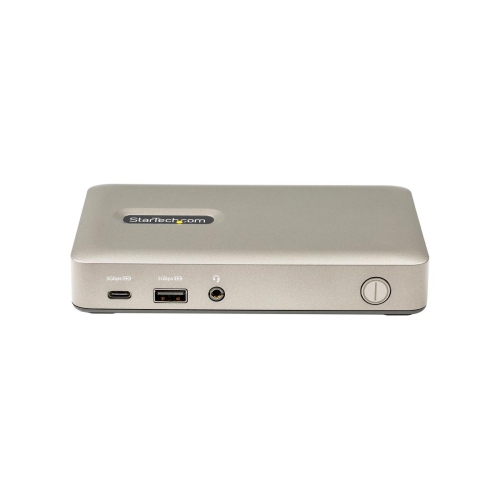 Startech USB C Dock, USB-C to DisplayPort 4K 30Hz or VGA, Mini USB-C Laptop Docking Station with 65W USB Power Delivery Charging