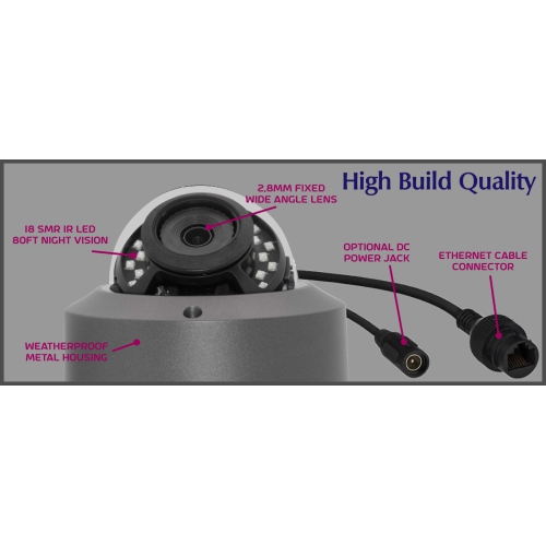 CTVISION 4K Wired Audio Security Camera System, 32-Camera Surveillance Kit Outdoor DIY Audio 8TB HDD, Home Business Security Camera System