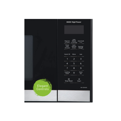 Panasonic 0,9 cu. Ft. Four à micro-ondes compact compact - acier inoxydable noir