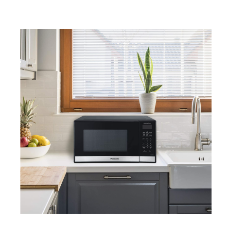 Panasonic 0,9 cu. Ft. Four à micro-ondes compact compact - acier inoxydable noir