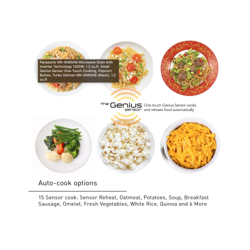 Panasonic 1.2 Cu. Ft. Countertop Inverter Microwave Technology and Genius Sensor - Black
