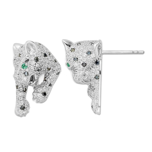 Boucles d'oreilles en argent sterling avec zircone cubique