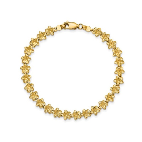 Plumeria deals gold bracelet