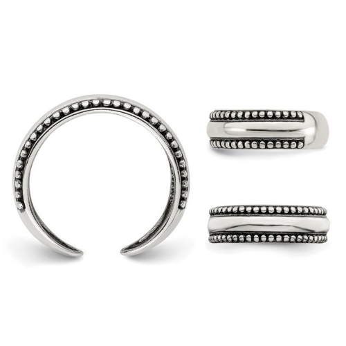 Sterling Silver Antiqued Toe Ring