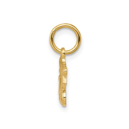 Collier pendentif de charme super papa en or jaune 10k avec chaîne