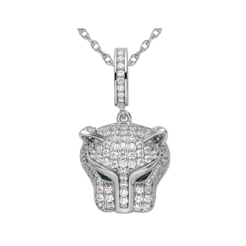 Collier pendentif en argent sterling avec de la zircone cubique avec cha?«ne