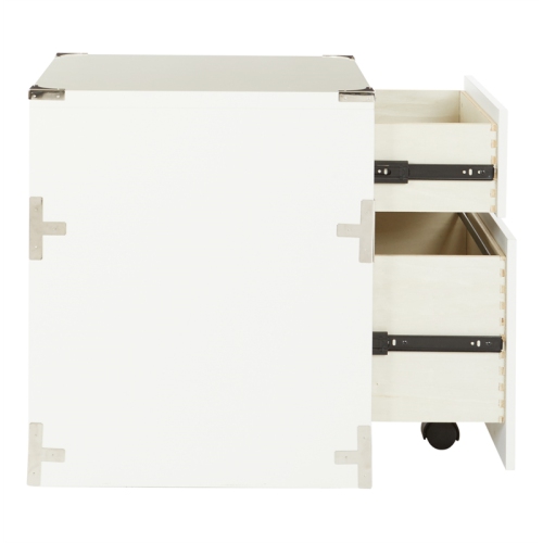 Wellington 2 Drawer File Cabinet in White Fully Assembled