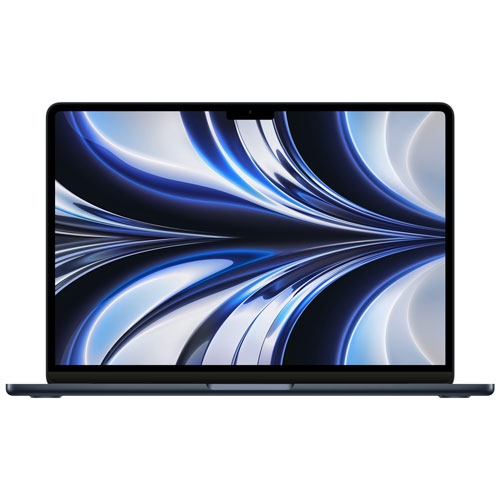 Refurbished - Apple MacBook Air (2022) 13.6" w/ Touch ID - Midnight (Apple M2 Chip / 512GB SSD / 8GB RAM) - Eng