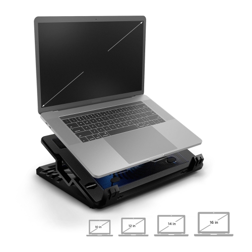 HyperGear UpRite Air Portable Laptop Cooling Stand - Black
