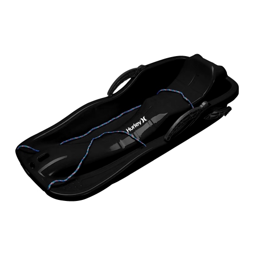 Hurley Kids Plastic Sled With Handbrake, Black