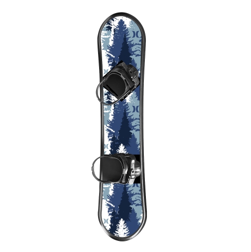 Hurley 48" Printed Beginner Snowboard With Premium Bindings And Blue Mountain Design