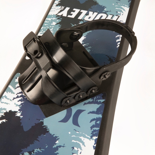 Hurley 48" Printed Beginner Snowboard With Premium Bindings And Blue Mountain Design