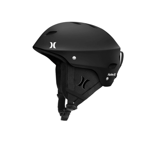 Hurley Adjustable Youth Snow Helmet, Black, Medium