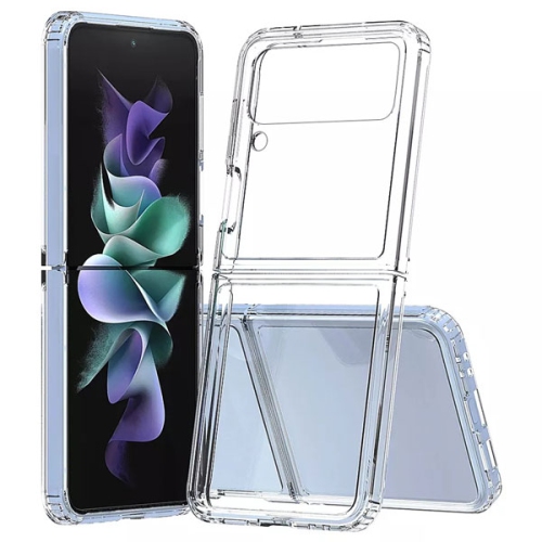 【CSmart】 Ultra Thin Hard TPU Silicone Jelly Bumper Back Cover Case for Samsung Z Flip 4, Clear