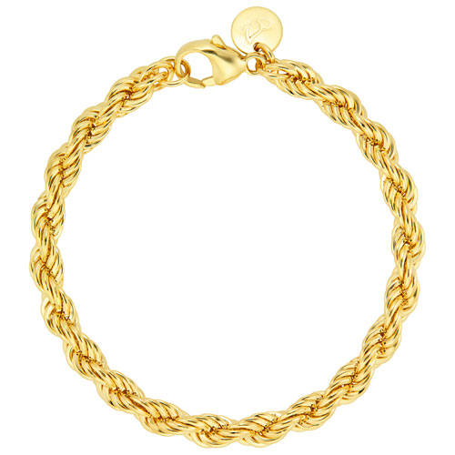 Bronzoro Large Rope Bracelet in Yellow Gold