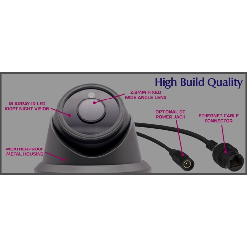 【Expandable】CTVISION 6MP Wired Audio Security Camera System, 32 Camera Surveillance Kit Outdoor DIY Audio 8TB HDD Included for Home Business Security