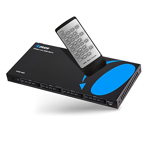 4x4 HDMI 4K Matrix Switch/Splitter(4-Input, 4-Output) Downscaler 4K & 1080p