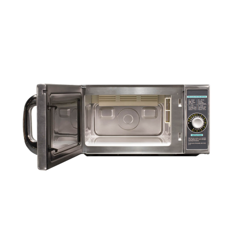 Sharp 1.0 Cu. Ft. Medium-Duty Commercial Microwave Oven with Dial Timer - Stainless steel