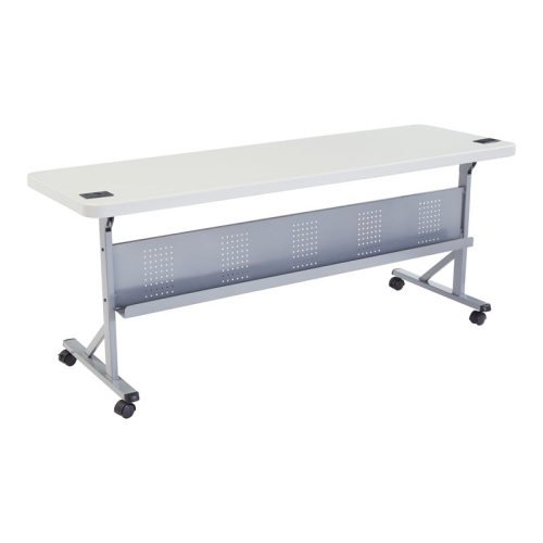 NATIONAL PUBLIC  Nps Bpft Series 24X72" Plastic Flip-N-Store Training Table In Speckled In Gray I love this table!
