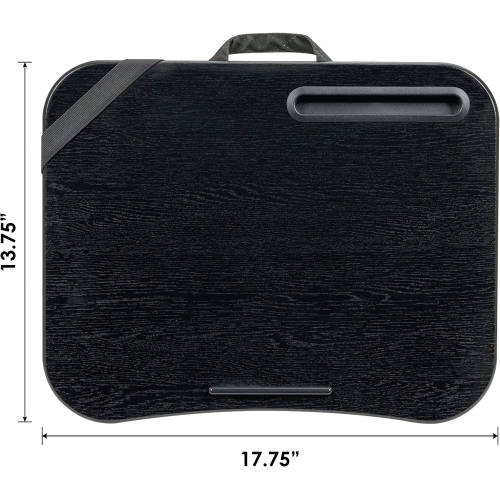 Designer Lap Desk with Phone Holder and Device Ledge - Gray Argyle - Fits up to 15.6 Inch Laptops - Style No. 45438