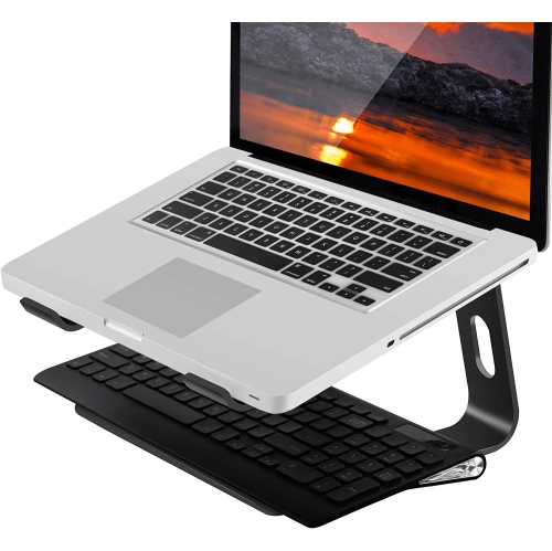 Support en aluminium pour portable compatible avec les MacBook Air Pro d’Apple, ordinateur portatif de 10 à 15.6 po, support d’ascenseur ergonomique,