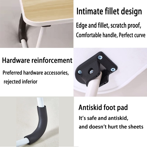 Laptop Bed Desk,Bed Table Portable Foldable Laptop Bed Tray Table with Cup Holder/Storage Drawer/Bookshelf Board for Bed /Couch /Sofa Working, Reading