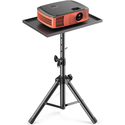 DOLAER  Amada Projector Tripod Stand, Foldable Laptop Tripod, Multifunctional Dj Racks/ Projector Stand w Adjustable Height, Perfect for Office