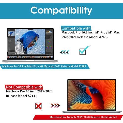 MacBook Pro 16 inch Screen Protector 2022-2021, Macbook Pro 16 Screen Protector, Bubble Free Anti Blue Light Screen Protector for Macbook Pro 16.2'