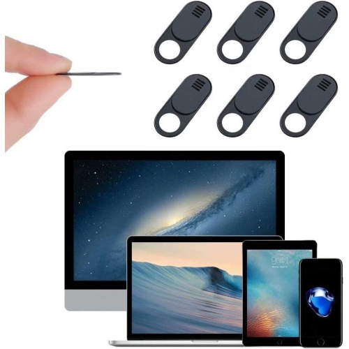Webcam Cover, Camera Cover Slide, 6 Pack Ultra Thin Laptop Camera Cover Slide Apply to Laptop, Tablet, Smartphone, Computer Camera Cover Protect Your