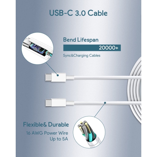 Mac Book Pro Charger - 140W USB C Charger Power Adapter Compatible with MacBook Pro 16, 15, 14, 13 Inch, MacBook Air 13 Inch, iPad Pro
