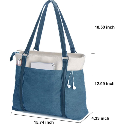 Sac fourre-tout pour ordinateur portatif pour travail léger Splice sac à main en toile 15,6 po pour sac à main