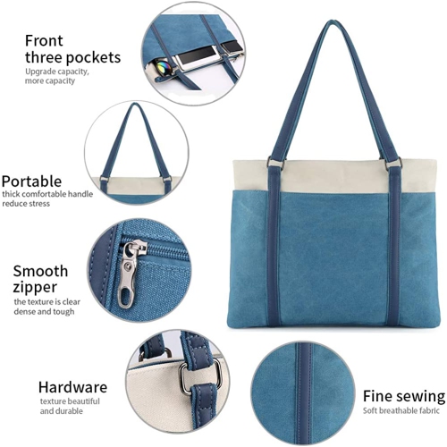 Sac fourre-tout pour ordinateur portatif pour travail léger Splice sac à main en toile 15,6 po pour sac à main