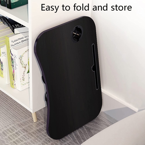 Laptop Bed Desk,Bed Table Portable Foldable Laptop Bed Tray Table with Cup Holder/Storage Drawer/Bookshelf Board for Bed /Couch /Sofa Working, Reading