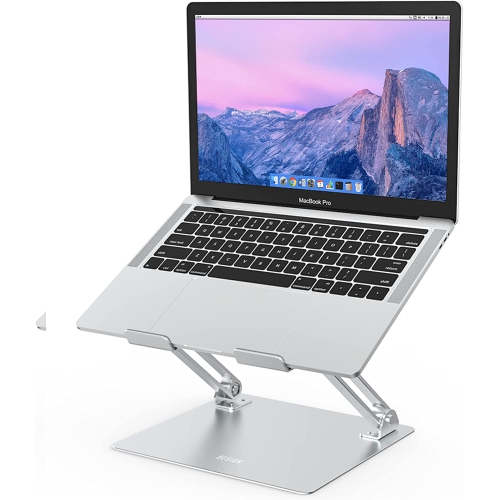 LS10 Aluminum Laptop Stand, Ergonomic Adjustable Notebook Stand, Riser Holder Computer Stand Compatible with Air, Pro, Dell, HP, Lenovo More 10-15.6'